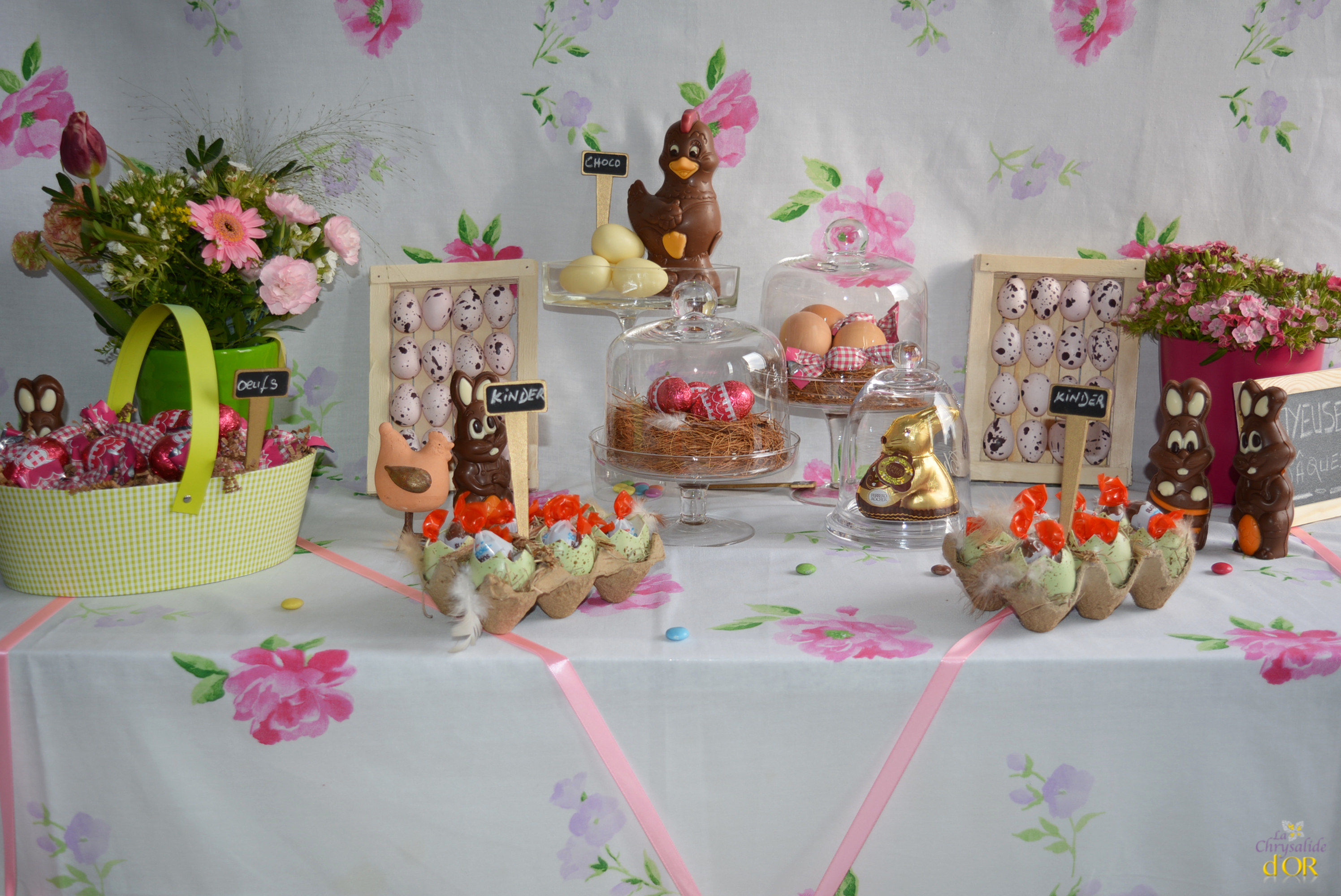 décoration table de Pâques 