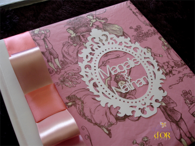 livre d'or mariage thème marie-antoinette