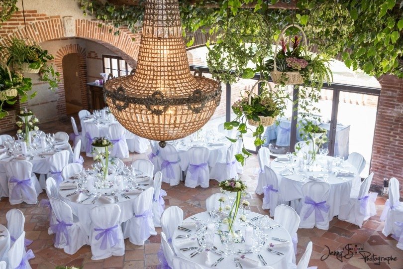 Décoration mariage sur le thème des vignes- Château Saint Louis