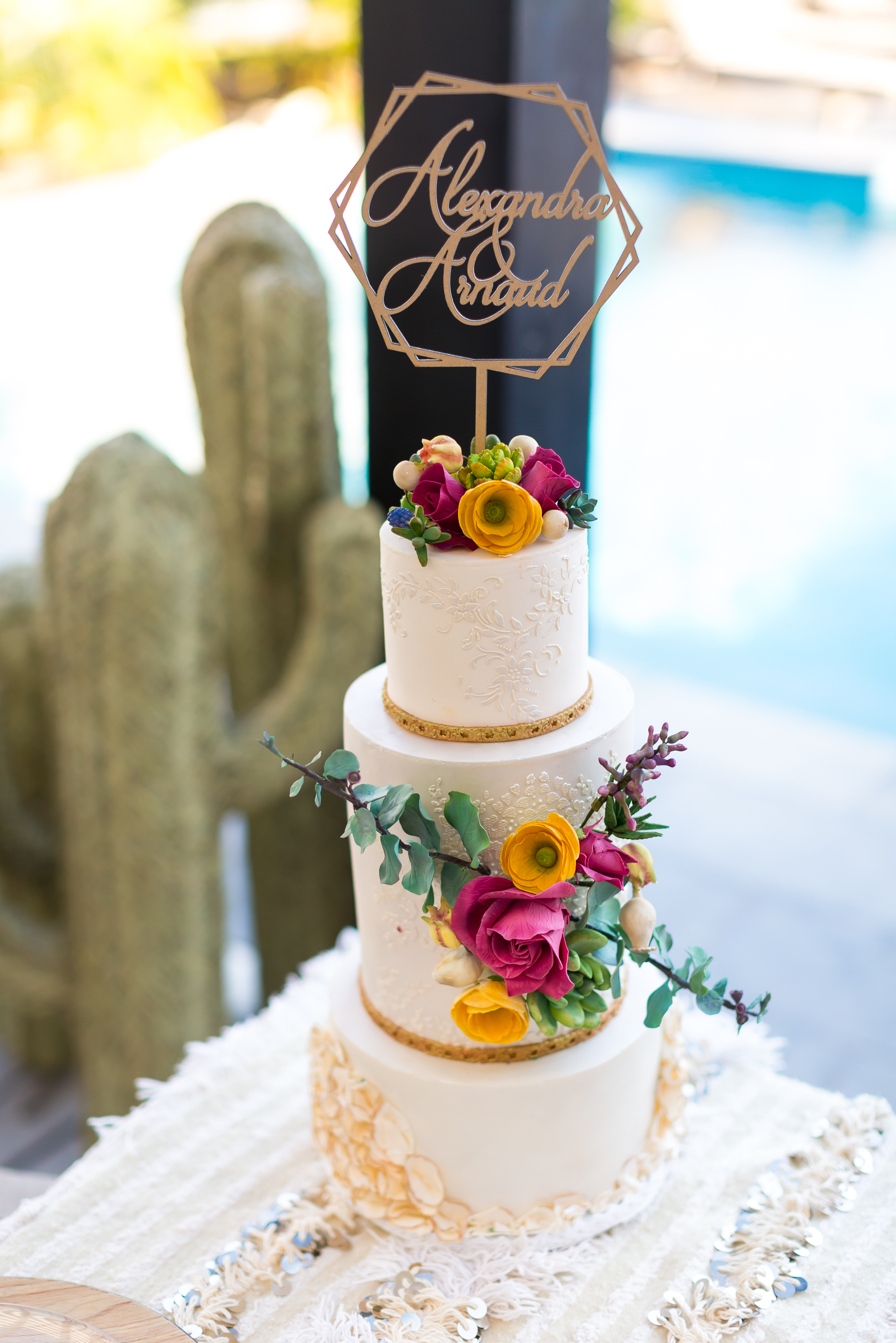 wedding cake plante grasse