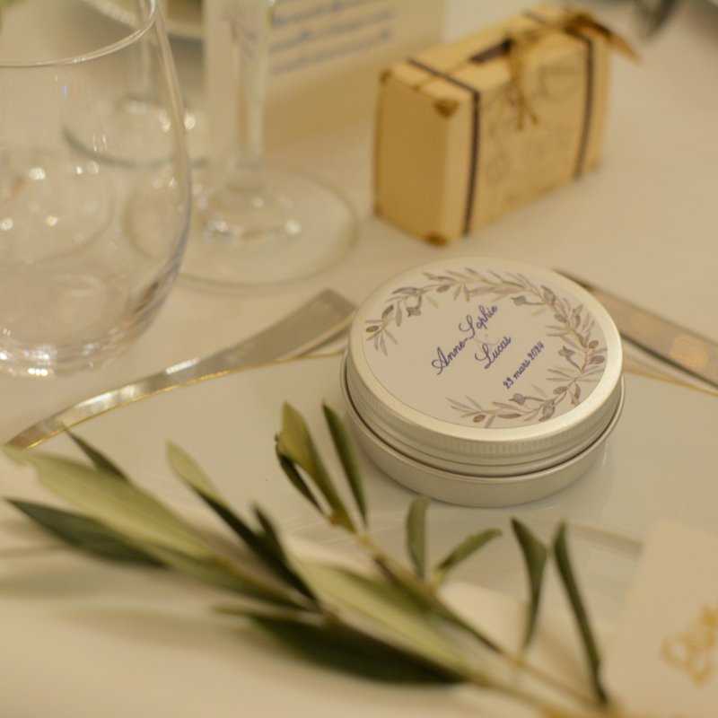 cadeaux invités bougies personnalisées